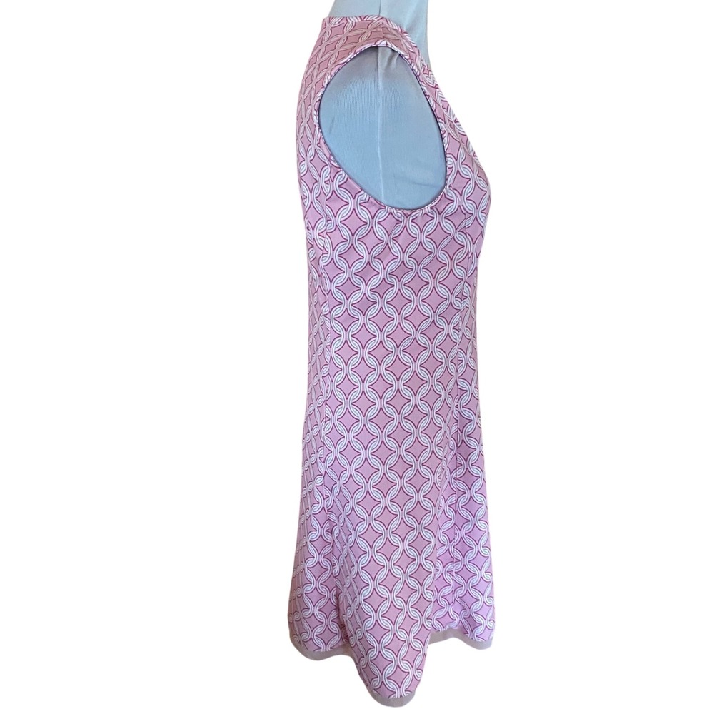 Stella Parker Sport NEW Pink Geo UPF 50 Sleeveless Performance Dress Medium - Picture 7 of 9
